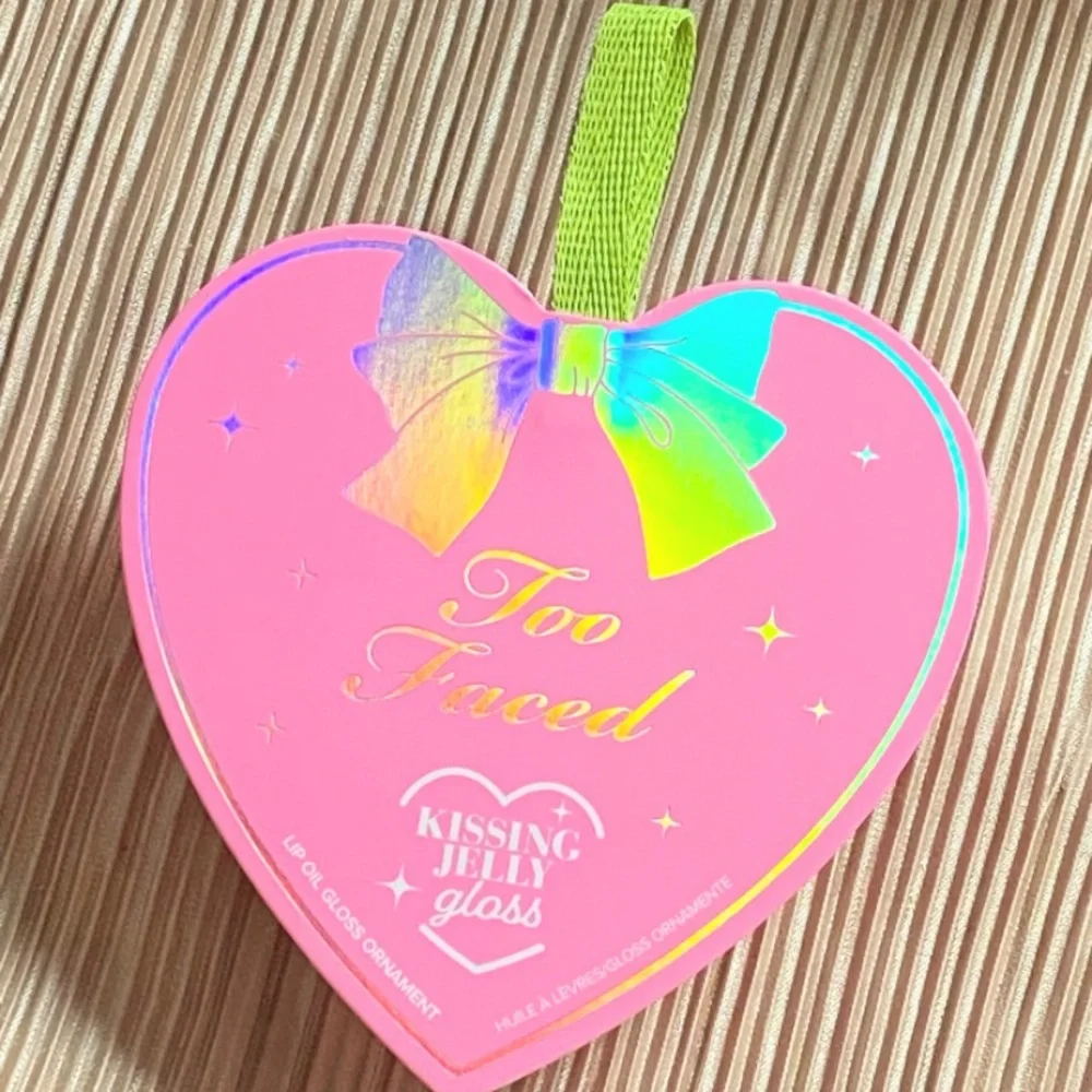 Too Faced SWEET TAFFY Kissing Jelly Gloss Heart Ornament Lip Gloss 4.5ml full sz